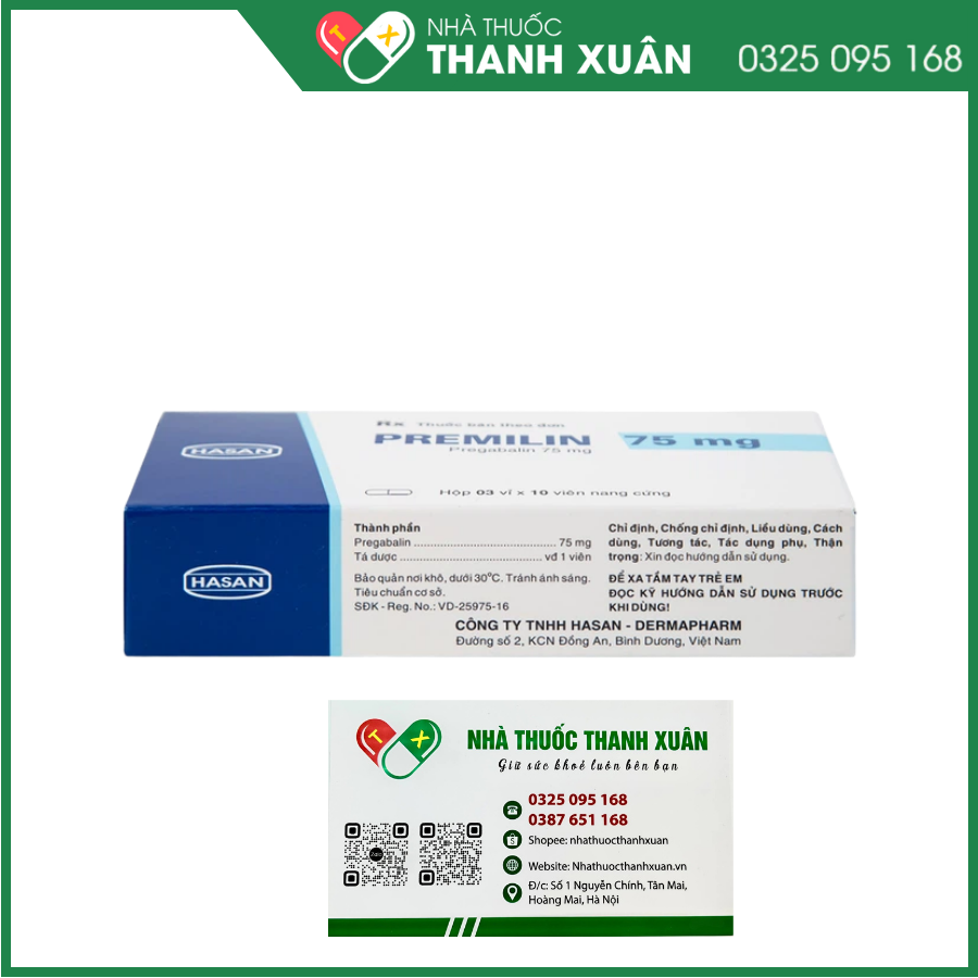 Premilin 75 mg hỗ trợ trong điều trị các cơn động kinh cục bộ, rối loạn lo âu, đau dây thần kinh